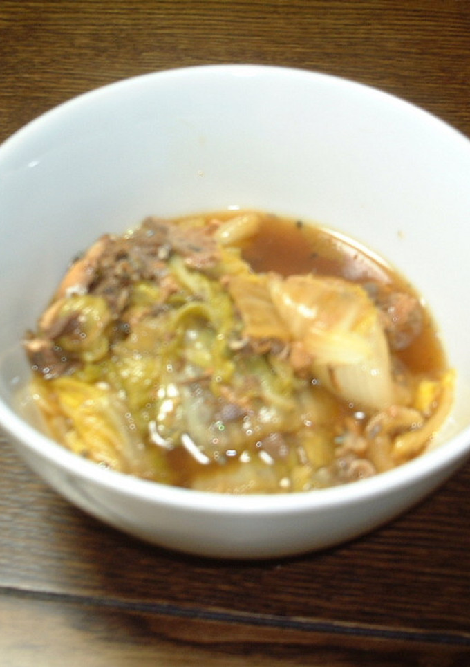 超簡単！さば缶と白菜の煮物-レシピのメイン写真