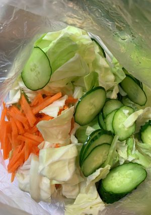野菜の浅漬け　きゅうり　キャベツ　人参-レシピのメイン写真