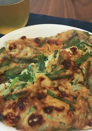 糖質オフのニラチーズチヂミ！-レシピのメイン写真