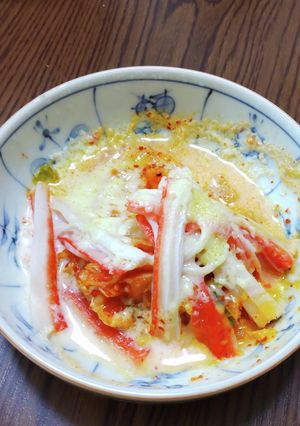 カニカマチーズマイルドキムチ-レシピのメイン写真
