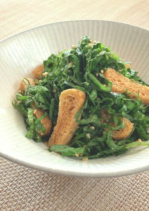 大葉たっぷり!油揚げの香味和え-レシピのメイン写真
