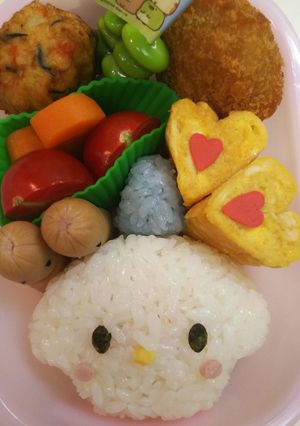 ユニコーンのキュピ　キャラ弁-レシピのメイン写真