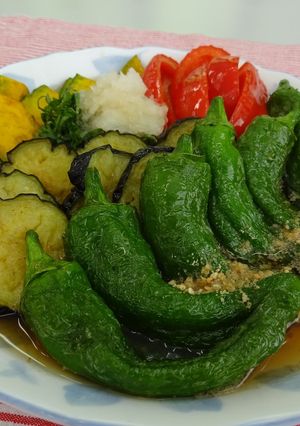甘長ピーマンの揚げびたし-レシピのメイン写真