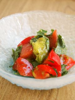 1分副菜!トマトとアボガドの白だし和え♪-レシピのメイン写真