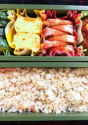 高校生弁当日記(ハットグ入り弁当編)-レシピのメイン写真