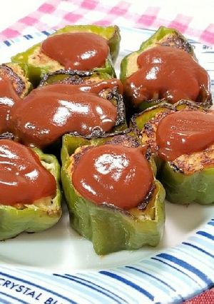 【保存版】剥がれないピーマンの肉詰め-レシピのメイン写真