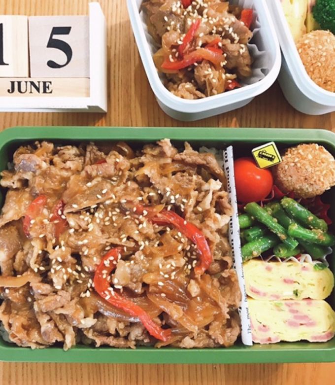 牛カルビ焼肉のっけ弁当 21/6.15-レシピのメイン写真