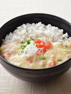 きゅうりとトマトの サッパリもち麦とろ-レシピのメイン写真