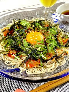 韓国風*キムチ納豆和え蕎麦-レシピのメイン写真