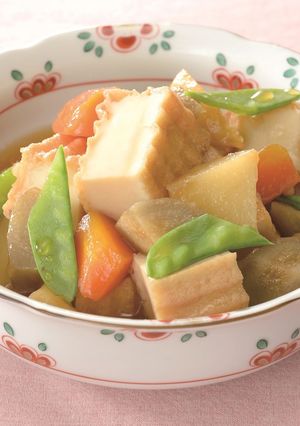 厚揚げと春野菜の煮物-レシピのメイン写真