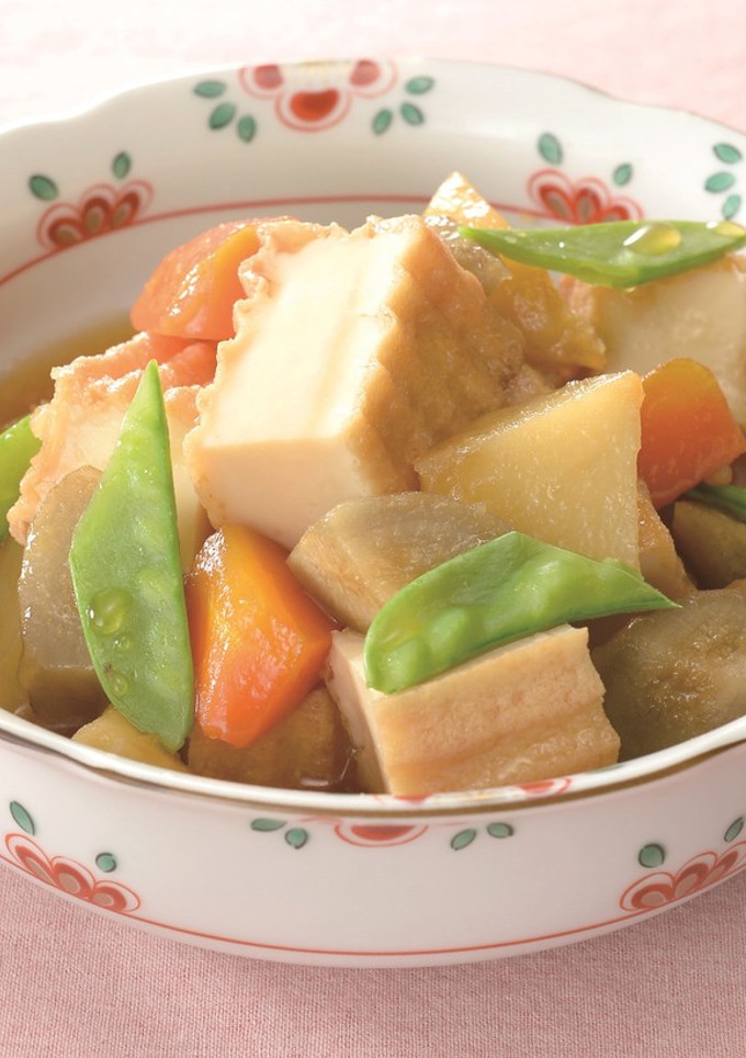 厚揚げと春野菜の煮物-レシピのメイン写真