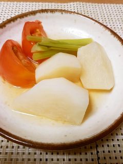 蕪とトマトの冷製煮物-レシピのメイン写真