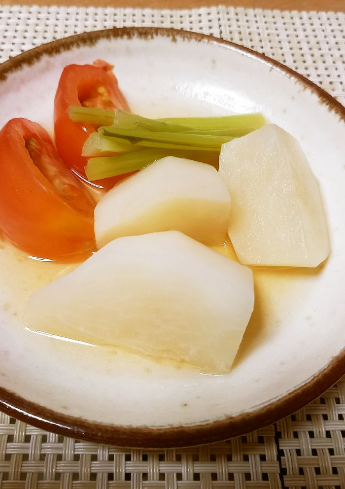 蕪とトマトの冷製煮物-レシピのメイン写真