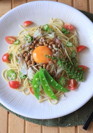 納豆パスタde納豆スパ-レシピのメイン写真