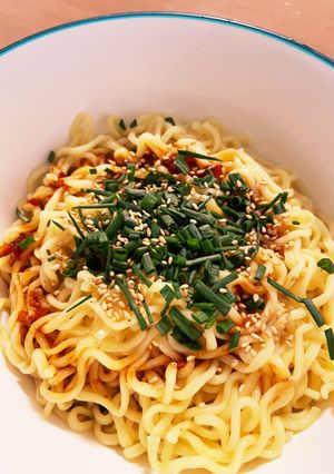 ゴマ香る！5分で簡単ピリ辛麺-レシピのメイン写真
