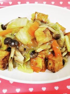 とろっと♪厚揚げとたっぷり野菜の中華煮-レシピのメイン写真