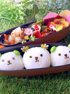 雨月15 蜂くまさん弁当-レシピのメイン写真