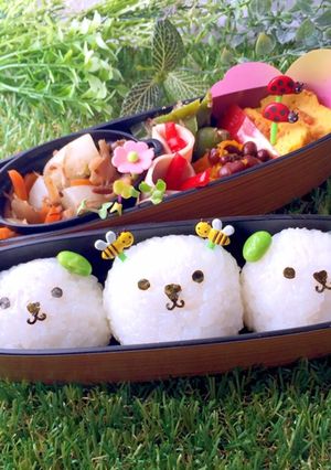 雨月15 蜂くまさん弁当-レシピのメイン写真