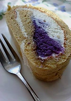 紫芋のロールケーキ-レシピのメイン写真