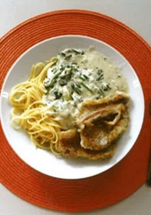 連子鯛のほうれん草チーズかけパスタ-レシピのメイン写真