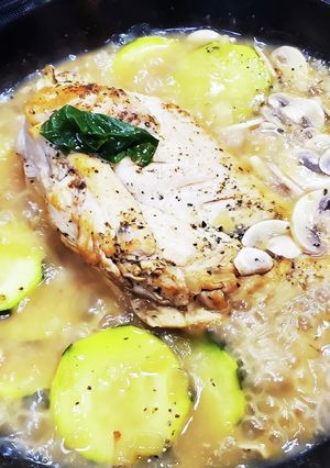 鶏ムネ肉の白ワイン煮-レシピのメイン写真
