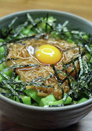 オクラとなめたけの丼-レシピのメイン写真