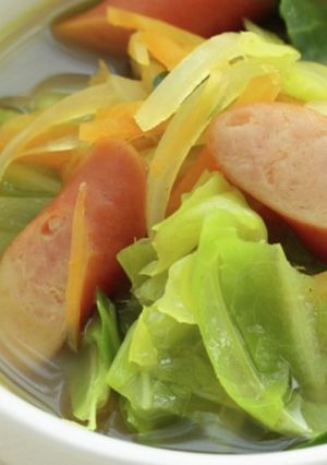 1/3日分野菜！キャベツのカレースープ-レシピのメイン写真