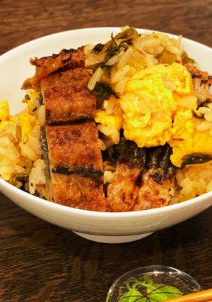 うなぎと高菜と卵の混ぜご飯〜何食べ#23-レシピのメイン写真