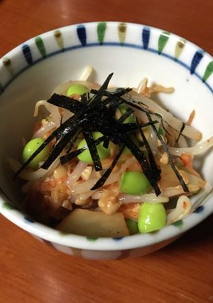 3兄弟、運命の再会。豆まめキムもやサラダ-レシピのメイン写真