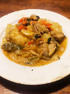 ラム肉と摘果メロンの煮込み-レシピのメイン写真