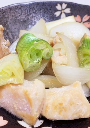 鶏むね肉とネギの塩麹炒め-レシピのメイン写真