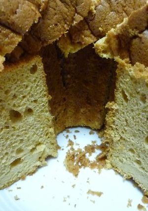 生キャラメルシフォンケーキ２０ｃｍ♪-レシピのメイン写真