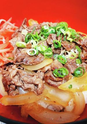 超簡単！フライパンで作る牛丼！！-レシピのメイン写真