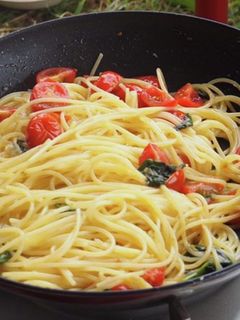 フレッシュトマトとバジルのパスタ-レシピのメイン写真