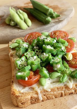 夏野菜の甘酸っぱいチーズトースト-レシピのメイン写真