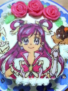 キャラケーキ(プリキュア)-レシピのメイン写真