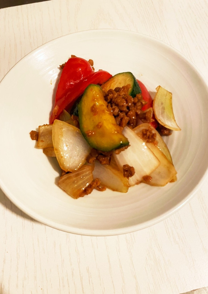 大豆ミートで夏野菜の中華炒め-レシピのメイン写真