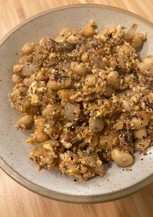 マッスルAllタンパク質！大豆の炒り豆腐-レシピのメイン写真