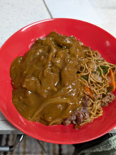 革命的!めちゃうまカレー焼きそば-レシピのメイン写真