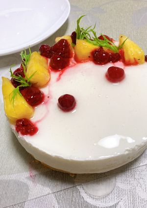 ライチとベリーのはちわれムースケーキ-レシピのメイン写真
