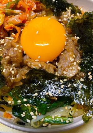 簡単ずぼらビビンバ丼♡-レシピのメイン写真