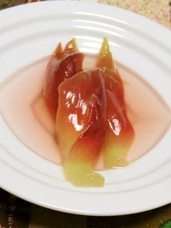 レンジで作る、はちみつ入り茗荷の甘酢漬け-レシピのメイン写真