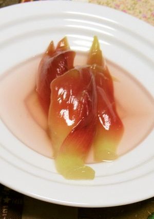 レンジで作る、はちみつ入り茗荷の甘酢漬け-レシピのメイン写真