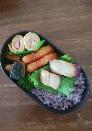 JK☆雑穀米&サバ塩焼き和風弁当♪-レシピのメイン写真