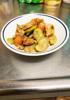 そら豆のしょうゆマスタード炒め-レシピのメイン写真