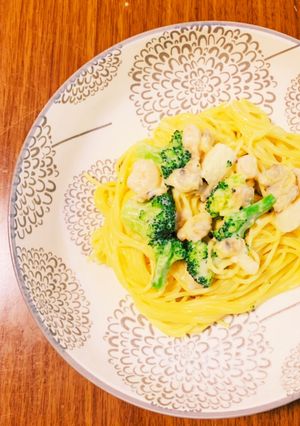シーフードミルクパスタ(๑´ڡ`๑)-レシピのメイン写真