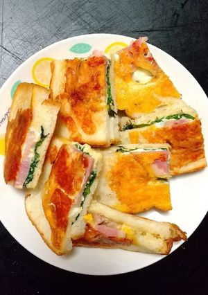 くりぬきホットサンド♡-レシピのメイン写真
