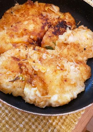 失敗素麺でキムチーズチヂミ風-レシピのメイン写真