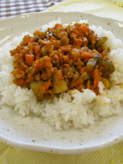 夏野菜のキーマカレー-レシピのメイン写真