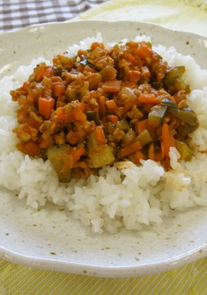 夏野菜のキーマカレー-レシピのメイン写真